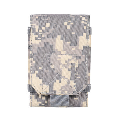 

Army Camouflage Bag for Mobile Phone Smartphone Pouch Cover Hoop Loop Belt Case Outdoor Waist Bag Purse Size L-6"