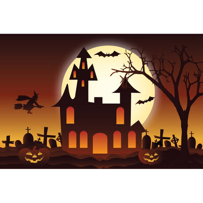 

9 Styles New Halloween Pumpkin Background Wall Horror Decoration Photography Background Props 3X5Ft
