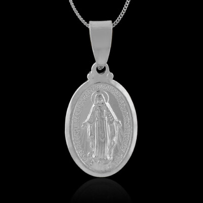 

Virgin Mary Pendant for WomenGirlsSilverGold Color Our Lady Jewelry Without Chain