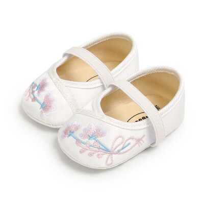 

Autumn Baby Girl 0-18M Toddler shoes Anti-Slip Casual Walking Shoes Floral Embroidery Design Sneakers newborn baby Walkers Shoes