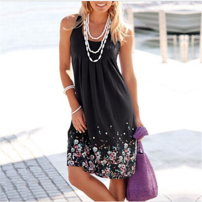 

Women Summer Casual Sexy Sleeveless Dresses Sunderss Evening Party Beach Dress Short Mini Dress U3