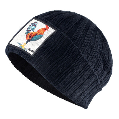 

2019 New Men Women Animal Embroidery Knitted Beanies Winter Warm Caps Soft Wool Hats
