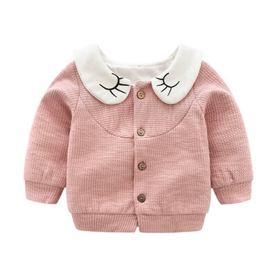 

Lovely Jacket For Girl Cartoon Baby Girls Jacket Autumn Long Sleeve Fashionable Baby Coat Cotton Kids Clothes Outfit Overcoat