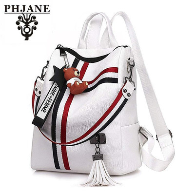 

PHJANE Women Backpack Purse PU Leather 3 Ways Ladies Rucksack Zipper Fashion Backpack
