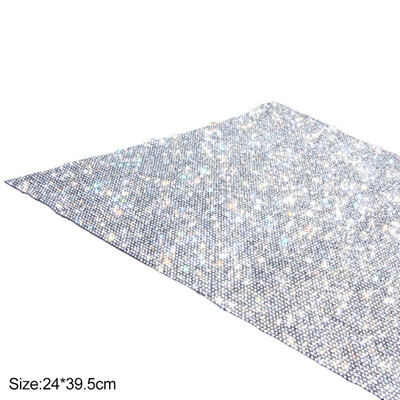 

Rhinestone Trim Crystal Stickers Self Adhesive Rhinestone Sticker Sheet for Applique DIY Car Decoration Embellishment Table