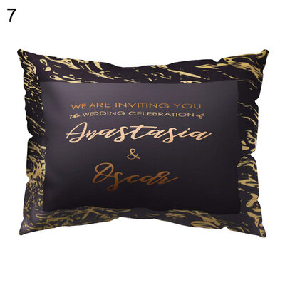 

Leaves Letter Printed Throw Pillow Case Cushion Cover Home Sofa Bed Decoration