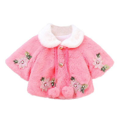 

Baby Girls Clothes Winter Coat Clothes Childrens Printed Cute Warm Jacket Wool Clothes Coat