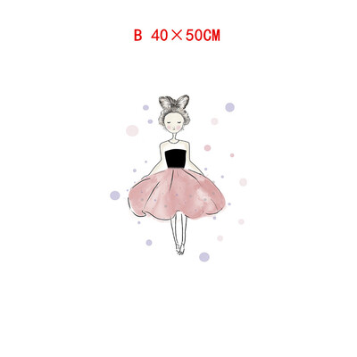 

Gobestart Girl Cute Girl Cartoon Animal Decorative Canvas Painting Childrens Room Hanging Painting