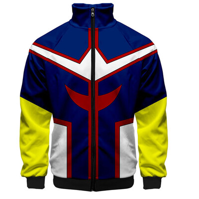 

New Cosplay Costume My Hero Cosplay Zip Up Coat Pullover Sweatshirt Jacket Coat