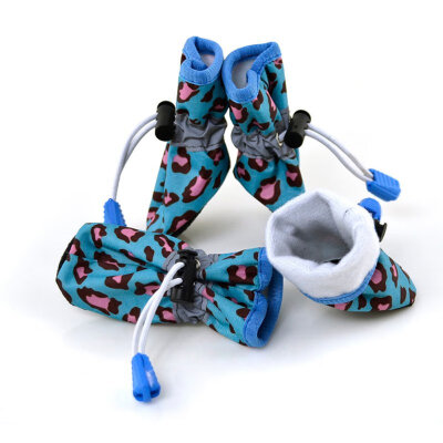 

5 Color 4pcsset Pet Dog Waterproof Shoes Winter Warm Soft Thick Breathable Dogs Boot Shoes For Chihuahua Puppies XSXXXL