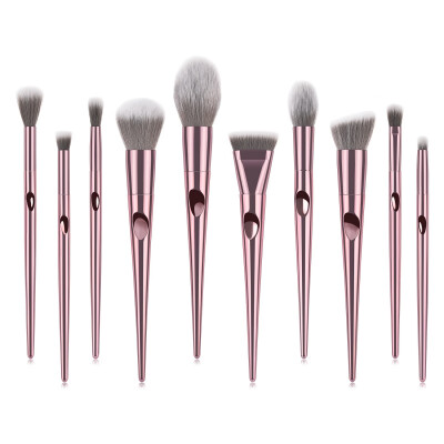 

10pcs Makeup Brush Set Foundation Powder Eye shadow Make Up Brushes Rose Gold Cosmetic Beauty Make Up Tools