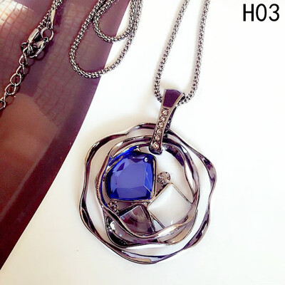 

Crystal Flowers Sweater Chain Sweater Chain Fashion Coat Chain Flower Crystal Long Rhinestone Necklace Women Gift
