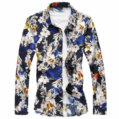 

Tailored Mens Autumn Fashion Shirts Casual Long Sleeve Beach Tops Loose Casual Blouse