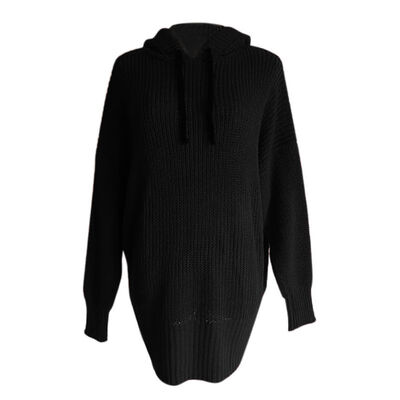

Knitted Hooded Sweater Long Sleeve Autumn Winter 2018 Warm Oversized Sweaters And Pullovers Loose Casual Shirt Female Clothing