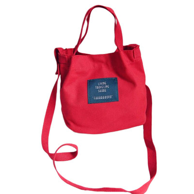 

Women Casual Candy Color Canvas Storage Pouch Crossbody Shoulder Bag Handbag