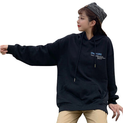 

Autumn Women Hooded Sweatshirt Plus Size Harajuku Moletom kpop Korean Sweet Pullover Fleece Long Sleeve Pocket Hoodie