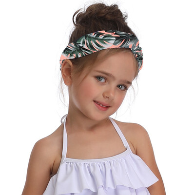 

New Headbands For Girls Print Chiffon Boho Ethnic Style Elastic Hairbands Hair Ornament Holder Swimsuit Accessories