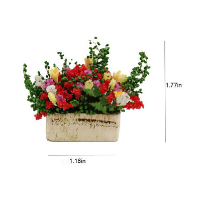 

YIWULA112 Miniature Dollhouse Accessories Mini Flower Bush Kids Toy Craft Garden