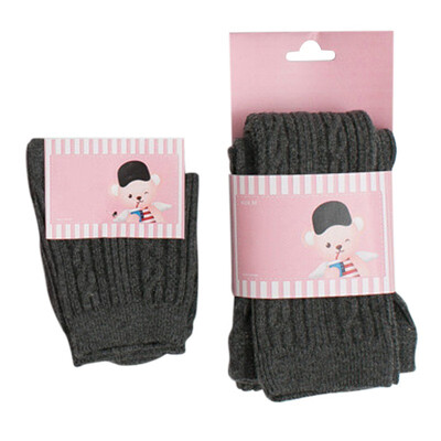 

2 PCS Baby Girl Princess 4 Color Pantyhose Checkered Nine-Point Socks With The Color Socks Set
