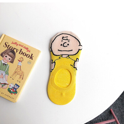 

Women Men Summer Low Cut Socks Cartoon Print Unisex Breathable Comfortable Socks