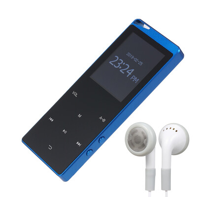 

16GB MP3 Player Portable Ultra-thin Digital Music Player TF Card Slot Touch Button FM Radio Support BT Function with 35mm Headpho
