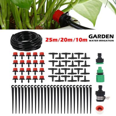 

25m20m10m DIY Micro Drip Irrigation System Garden Hose Connector Kits Automatic Plant Irrigation Kits System