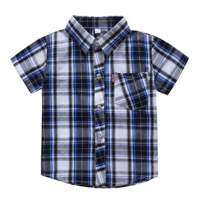 

Baby Boy Clothes Summer Baby Boys Short Sleeve Plaid Print T-Shirts Kids Tops Tees Shirts Casual Blouse