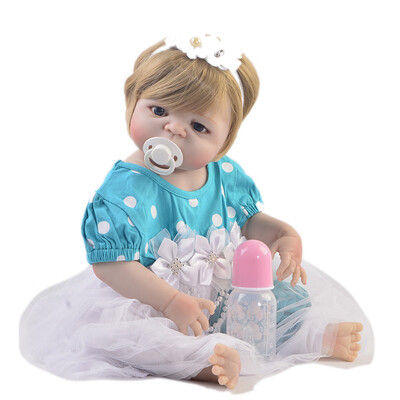 

Black Reborn Doll 23 57 cm Full Body Silicone Lifelike Reborn Boneca Menina Baby Doll Toy For Children Christmas Gift