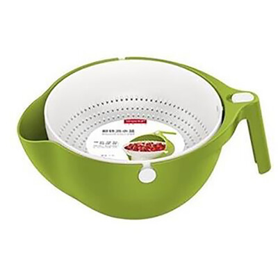 

Toponeto Double Drain Basket Bowl Washing Kitchen Strainer Noodle Vegetable Fruit Storage