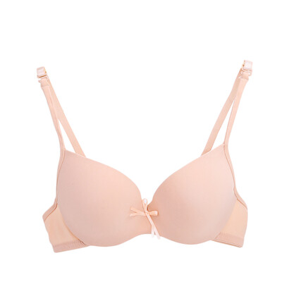 

Seamless Underwire Women Sexy Bra Color Cotton Thin Bras Smooth Gathered Underwear Girl Wrapped Push Up Bra for Women
