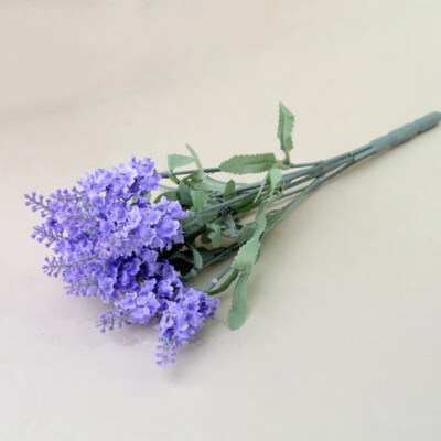 

1x 10 Heads Artificial Lavender Silk Flower for Bouquets Wedding Home Party Decor 1 Bouquet Mini lavender