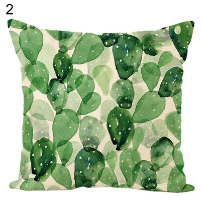 

Tropical Plant Cactus Throw Pillow Case Cushion Cover Sofa Bed Office Home Decor