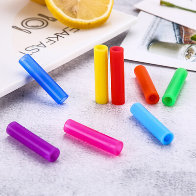 

Gobestart Set of 8 Silicon Tips Cover Food Grade Cover for 6mm Stainless Steel Straws