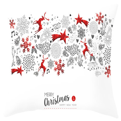 

〖Follure〗Christmas Elk Santa Claus Pillow Case Sofa Car Throw Cushion Covers Home Decor