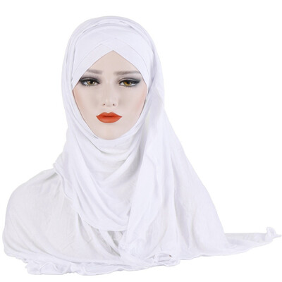 

Women Scarf Muffler Bubble Solid Muslim Hijab Head Scarves Wrap Shawl