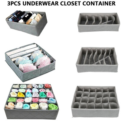 

3pcs Portable Underwear Socks Bamboo Charcoal Storage Bag Travel Clothing Storage Bag Underwear Socks