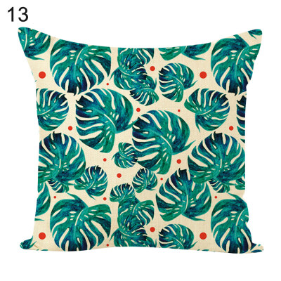 

Monstera Leaves Square Throw Pillow Case Cushion Cover Home Sofa Bed Car Decor