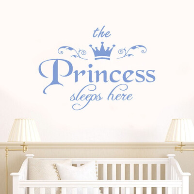 

Gobestart The Princess Decal Living Room Bedroom Vinyl Carving Wall Decal Sticker