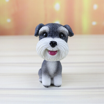 

Nodding Dog Funny Shaking Head Toys Cute Puppy Dolls Swing Car Ornaments Home Auto Interior Decorations Car Dashboard Toys