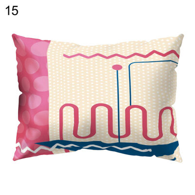 

Multicoloured Sofa Animal Letter Printed Pillow Case Cushion Cover Home Decor