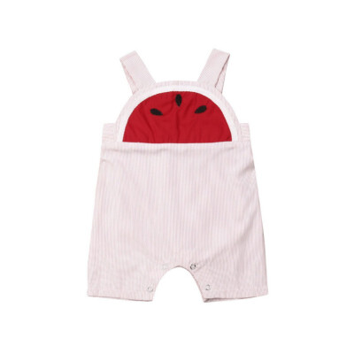 

Summer Cute Children Girls Romper Fashion Children Jumpsuit Baby Girl Striped Suspender Kids Rompers