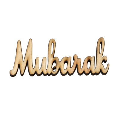 

Wooden EID Mubarak Pendant Food Plate Ramadan Decoration DIY EID Decoration For Home EID Gift Party Decor Supplies