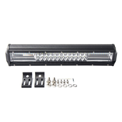 

16 Inch 72 LED DC10-30V 432W Tri-row 7D LED Work Light Bar Spot Flood Offroad SUV Truck