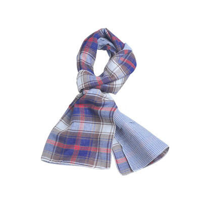 

Autumn Winter Casual Fashion Baby Plaid Printing Scarf Childrens Warm Neckerchief