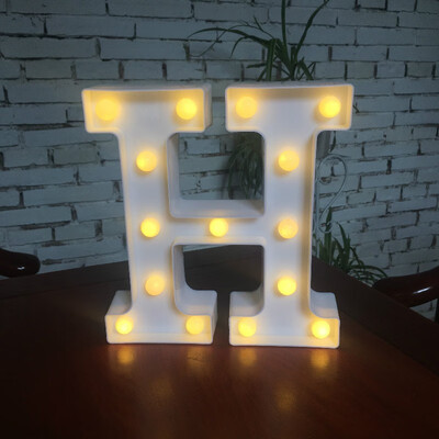 

NeillieN Twenty-six LED alphabetic lights decorative modelling lights plastic alphabetic digital night lightsDecorative lamp