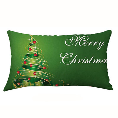 

Siaonvr Christmas Rectangle Cotton Linter Pillow Cases Cushion Covers