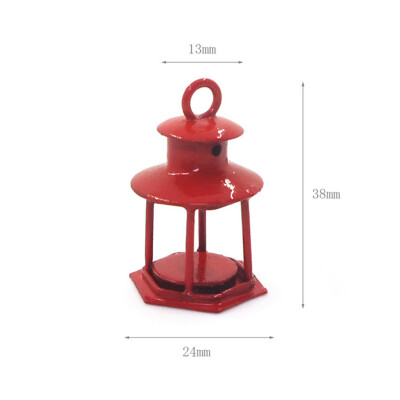 

YIWULAMiniature Red Lampshade 112 Mini Dollhouse Cute House Mini Red LampshadeMinia