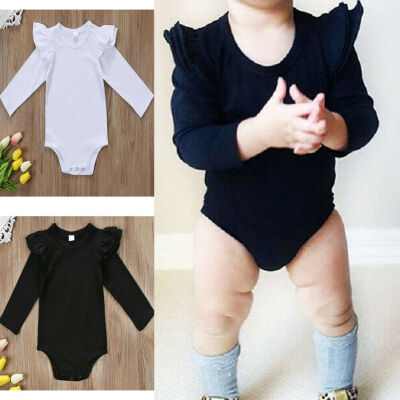 

Newborn Infant Baby Girls Long Sleeve Bodysuit Romper Jumpsuit Outfits Clothes