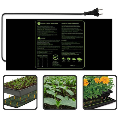 

100W Seedling Heating Mat Durable Waterproof Flowers Fruits Vegetables Digital Seedlings Growth Germination Propagation Starter Pa