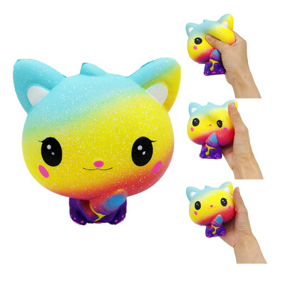 

Tailored Colourful Galaxy Cat Scented Charm Slow Rising Squeeze Stress Reliever Toy